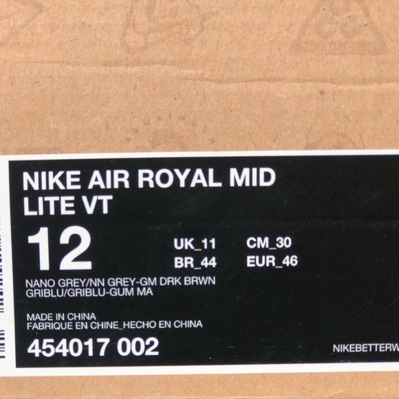 NEW Leather Nike Air Royal Mid Lite Vt Basketball Shoes Sz. 12. - Picture 7 of 9